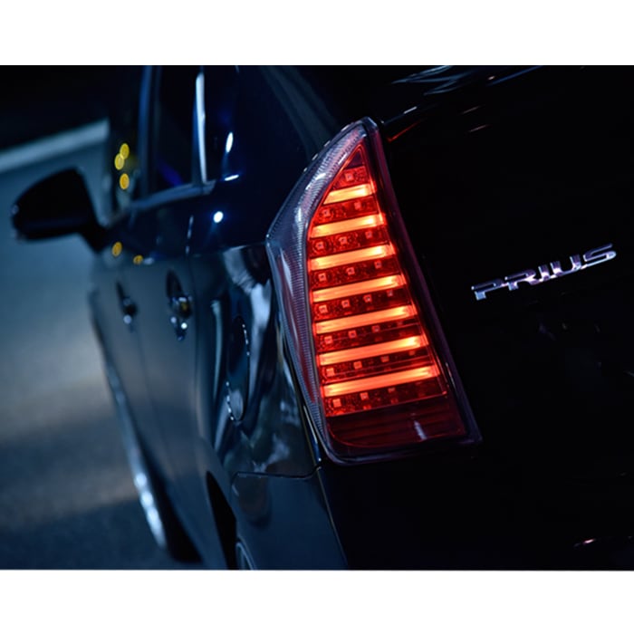 ZVW30系 プリウス フルLEDファイバー テールランプ 【左右セット