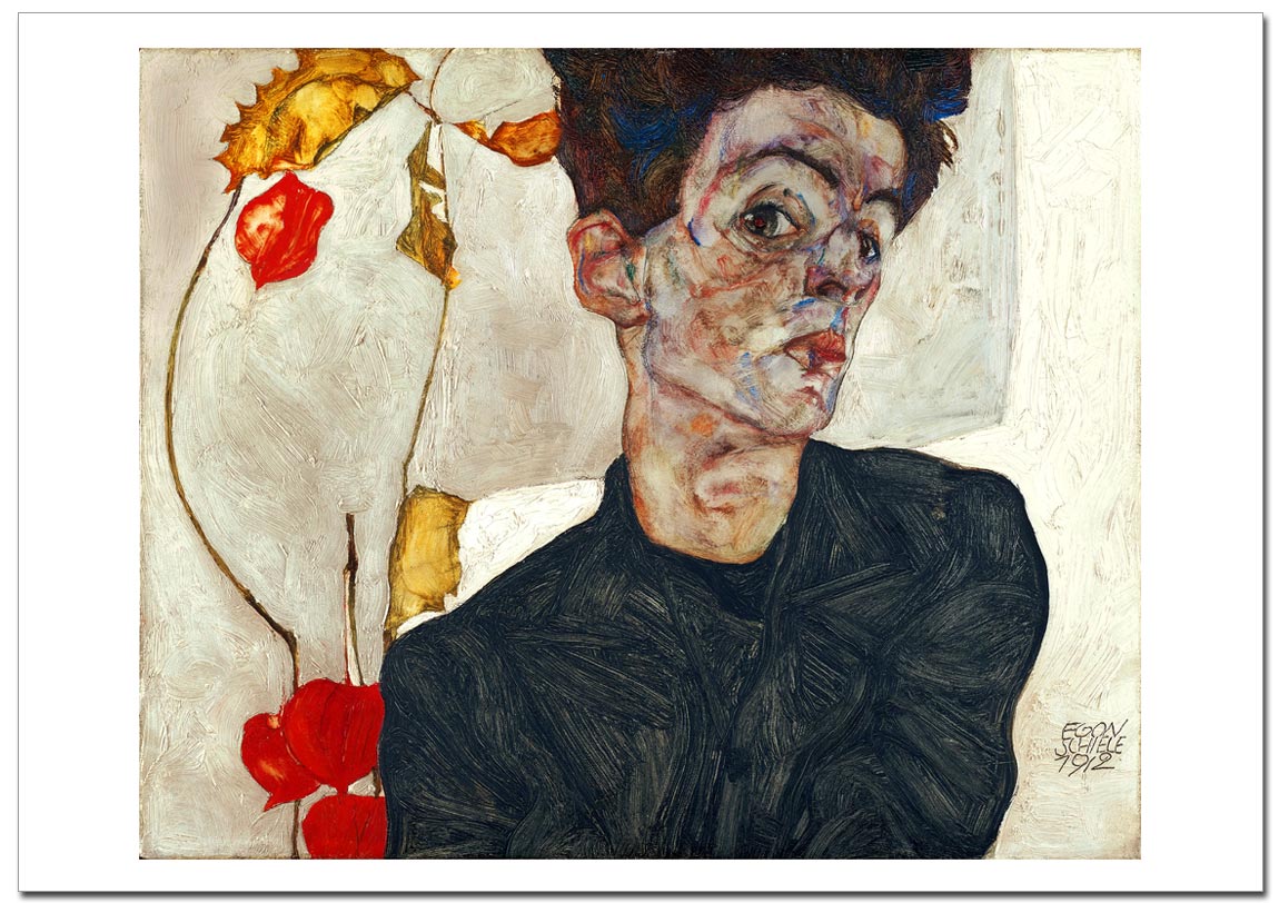 エゴン・シーレ 自画像 ポスター