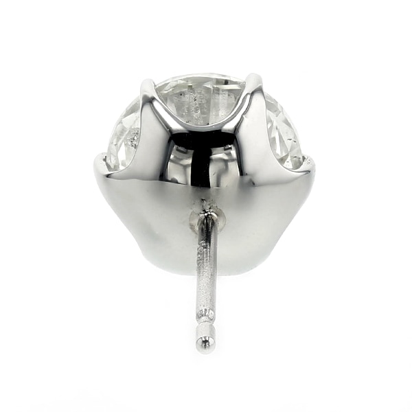 ダイヤモンド ピアス 片耳用 2.014ct J I1 FAIR プラチナ 中央宝石研究