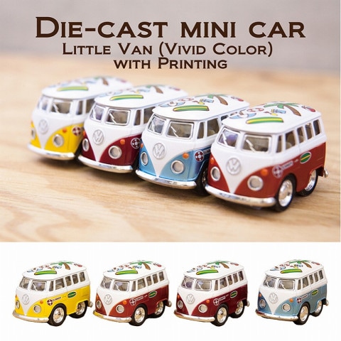 ダイキャストミニカー(M)[1963 VW Bus Double Cab Pickup (Pastel
