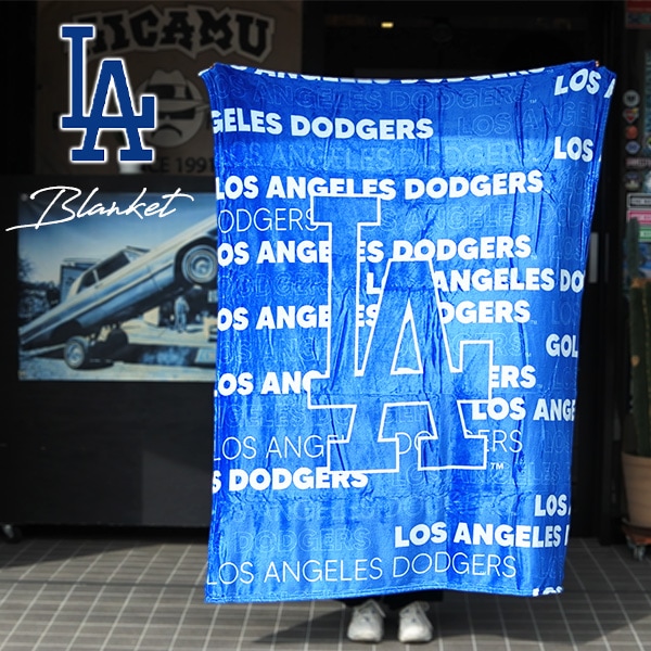 ドジャース ブランケット 毛布 ブルー ホワイト MLB dodgers LA LOS