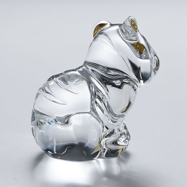 Baccarat バカラ チーター 38×8 cm パンサーリープ フィギュリン