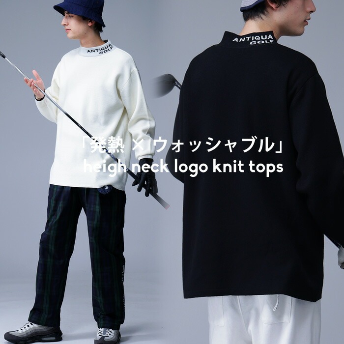 新品タグ付ブラック＆ホワイトゴルフ定価6.1万カシミヤ100％ハイネック