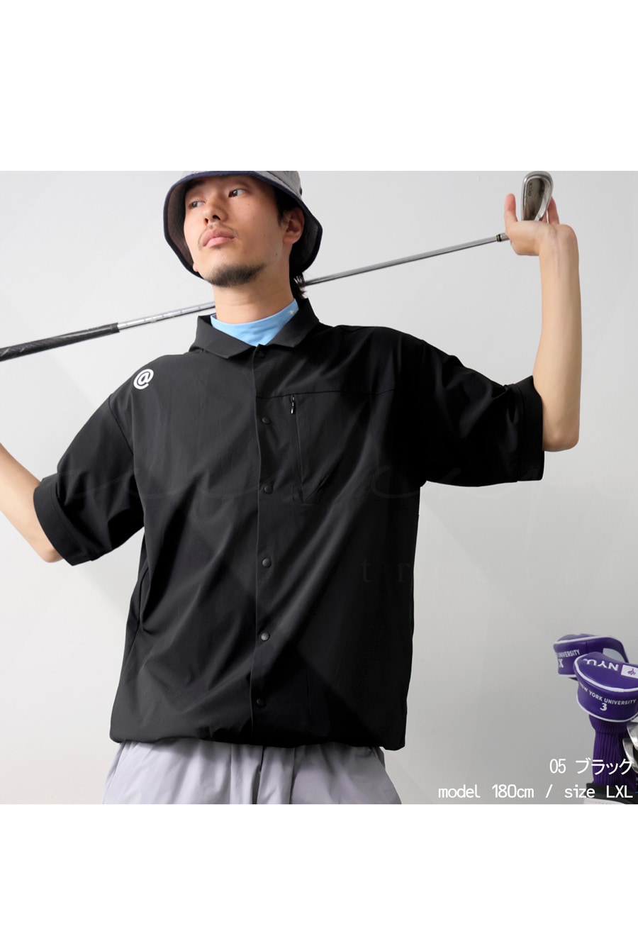 ANTIQUA GOLF×STCH シャツ メンズ 送料無料・(100)メール便可 | ALL