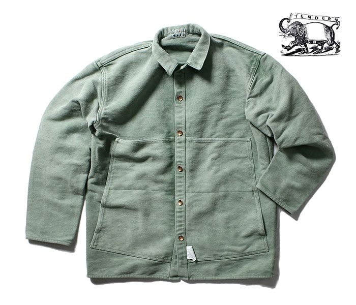 テンダー TENDER Co. ヤヌスシャツ ビリジアン JANUS SHIRT UNFINISHED