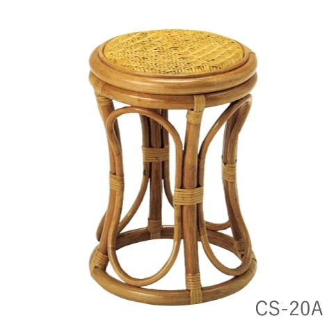 新品 未使用 ラタン スツール 36㎝×36㎝×36㎝ 籐 サイコロ 椅子