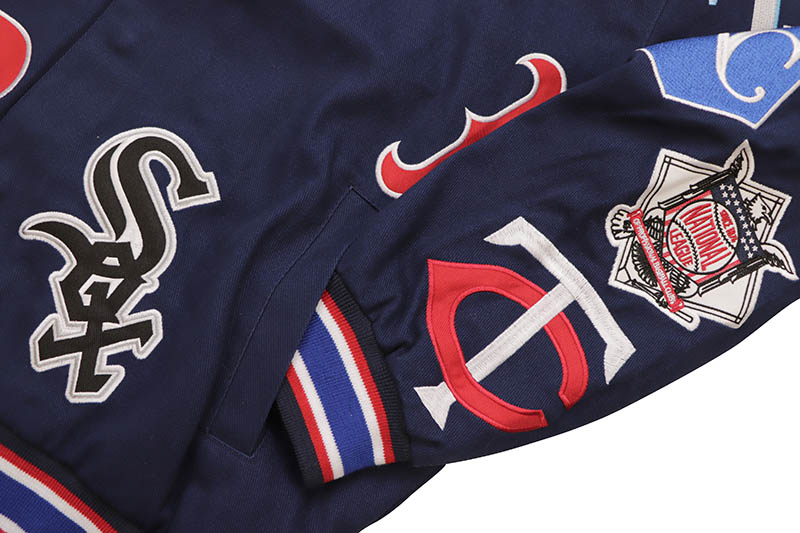 JH Design MLB COLLAGE TWILL JACKET (MLB303CLG2:NAVY) | Brand,G-L