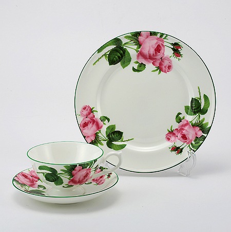 イングリッシュローズ トリオ（ティーカップ&ソーサー アセンズ＋