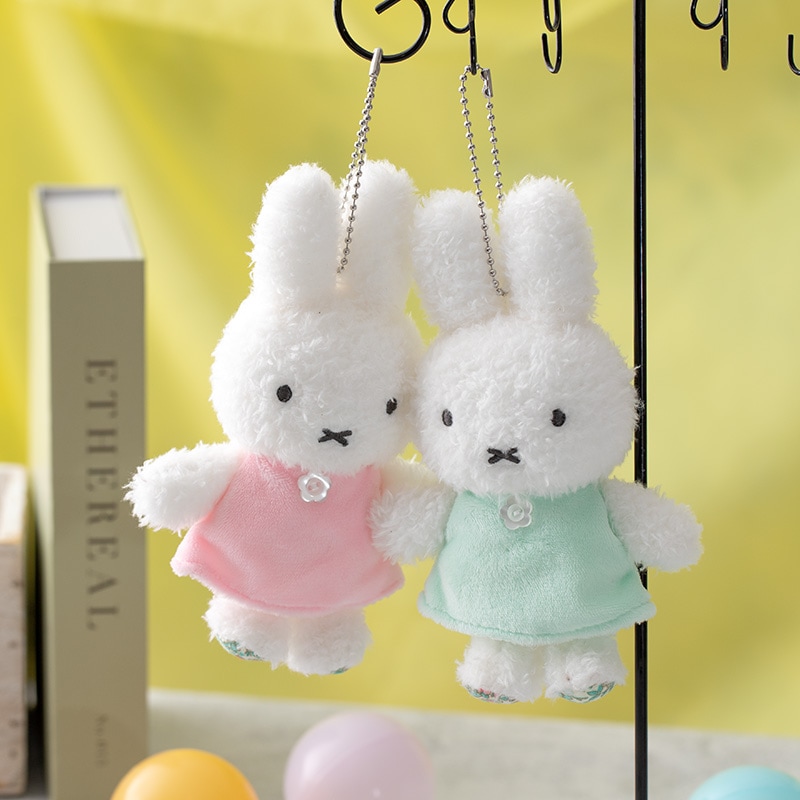 Flowermiffy ほわほわマスコットキーチェーン ナチュラルグリーン