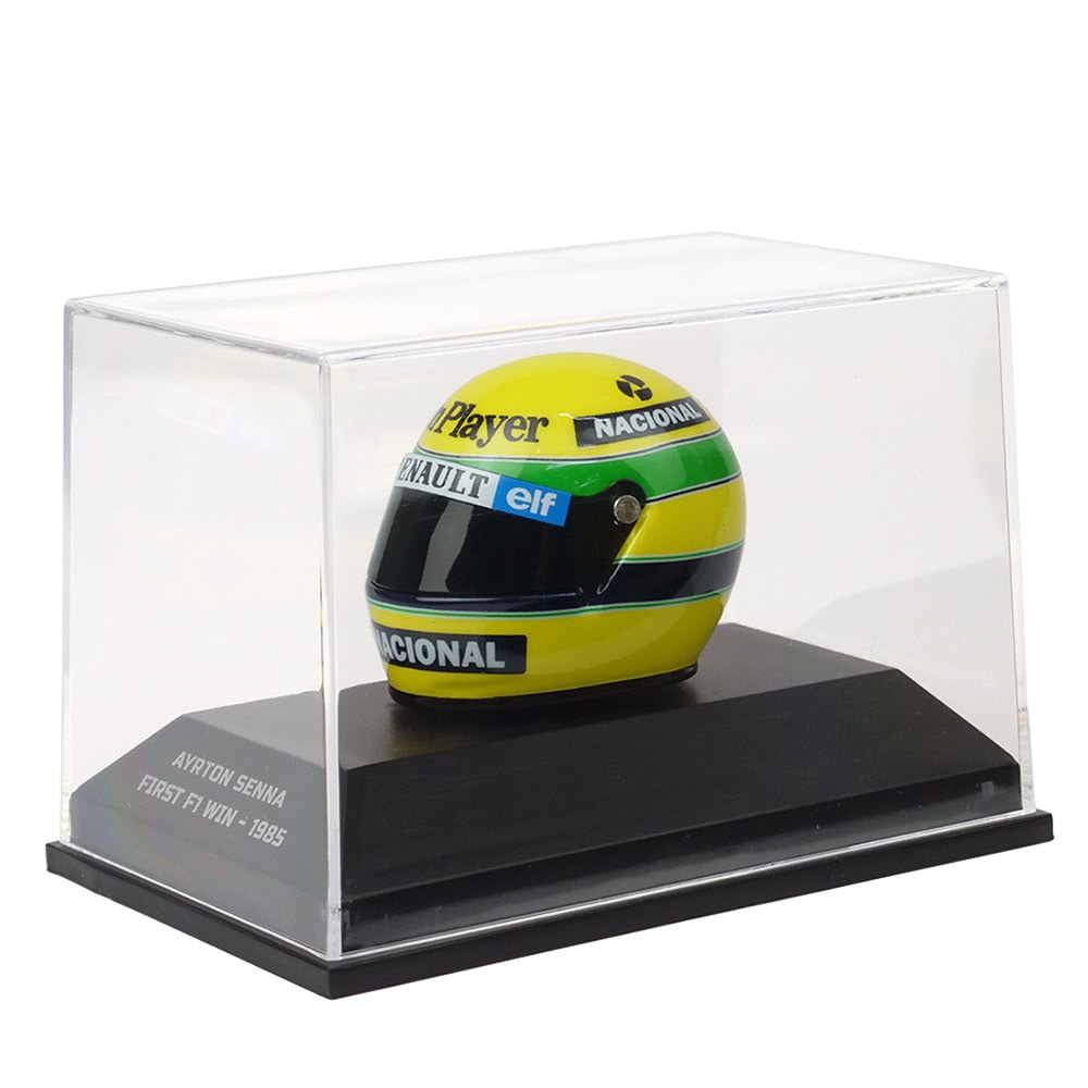 MINICHAMPS 1/8スケール ヘルメット アイルトン・セナ 1985年 F1初優勝