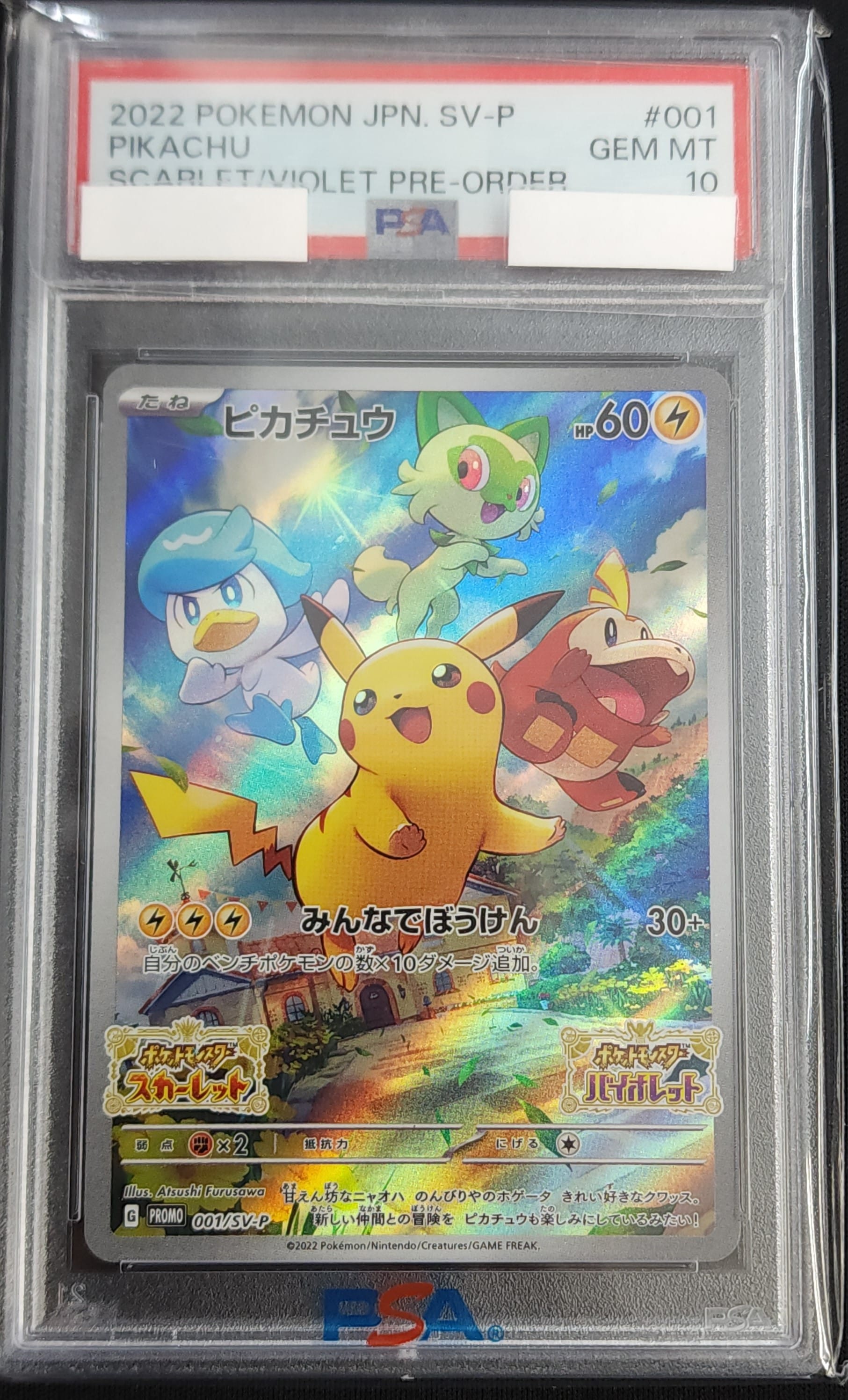 ピカチュウ プロモカード ポケモンセンター20周年記念 みんなでいわう