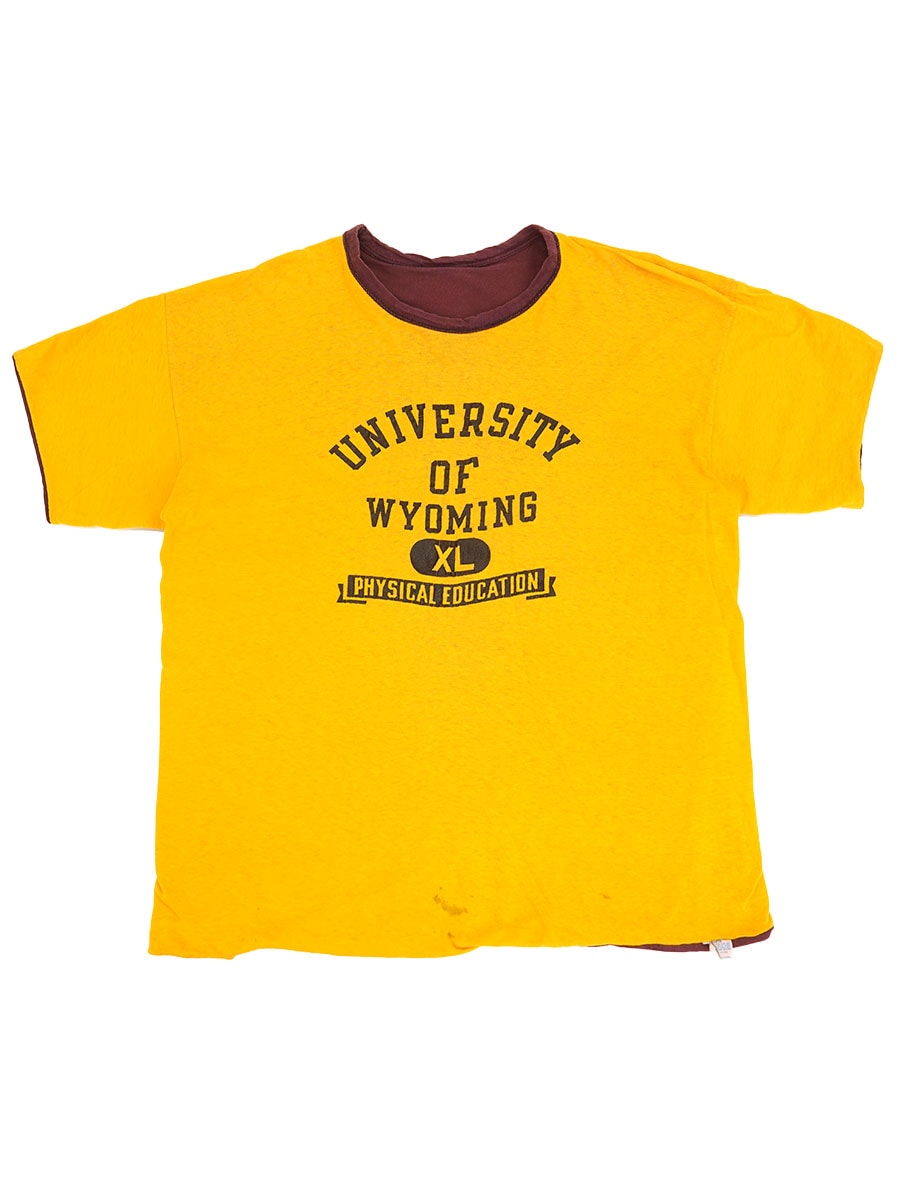 70's バータグ チャンピオン ''UNIVERSITY OF WYOMING'' リバーシブルT