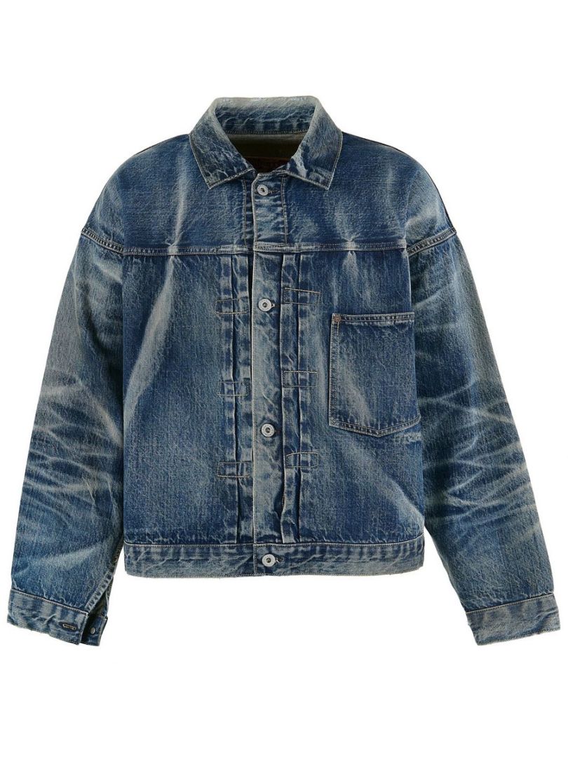 SAINT Mxxxxxx X BerBerJin DENIM JACKET DAMAGE BLUE | SOLD OUT