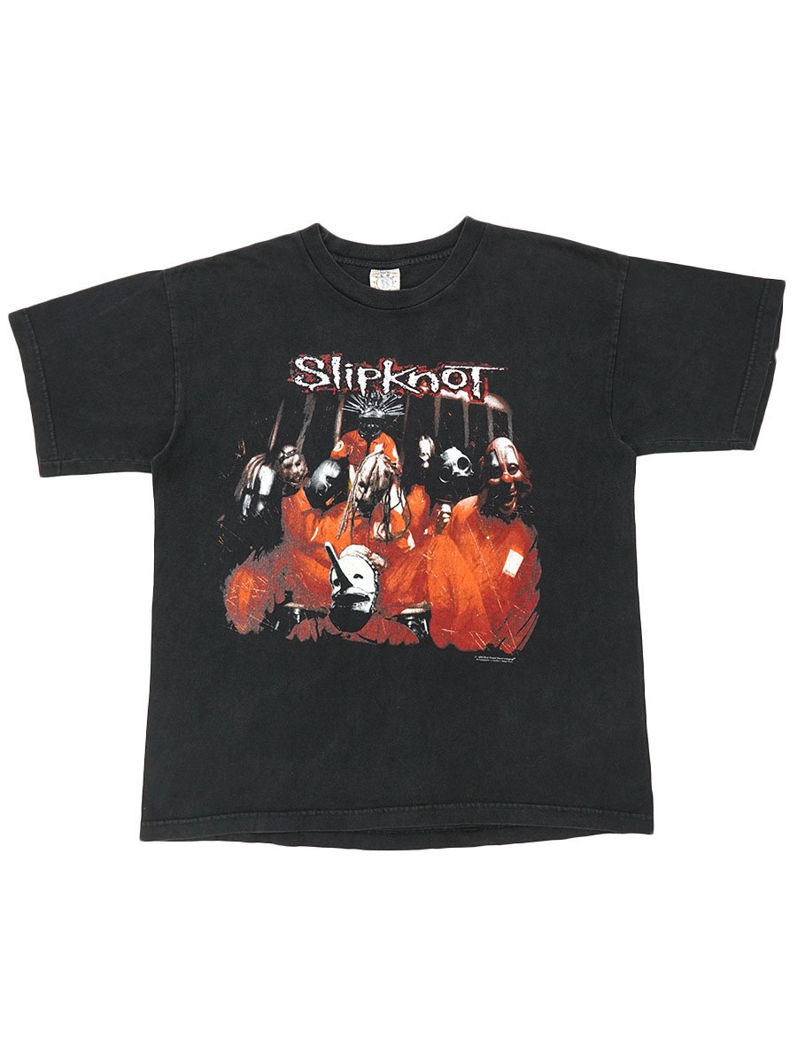 90's BLUE GRAPE ''SlipKnoT'' 両面プリント Tシャツ ブラック 表記(L
