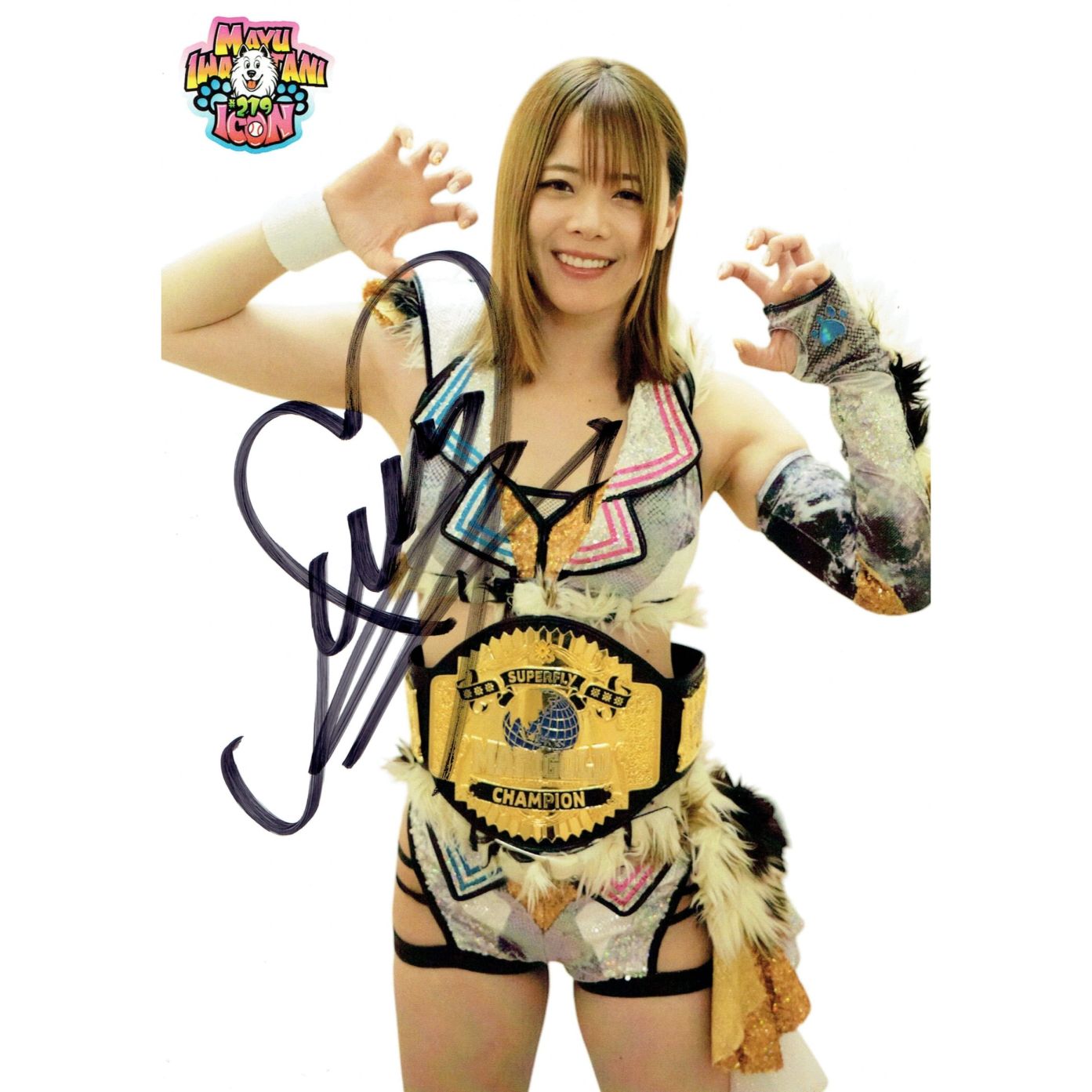 女子プロレス マリーゴールド ロイヤルシート 特典 4選手 サイン入り