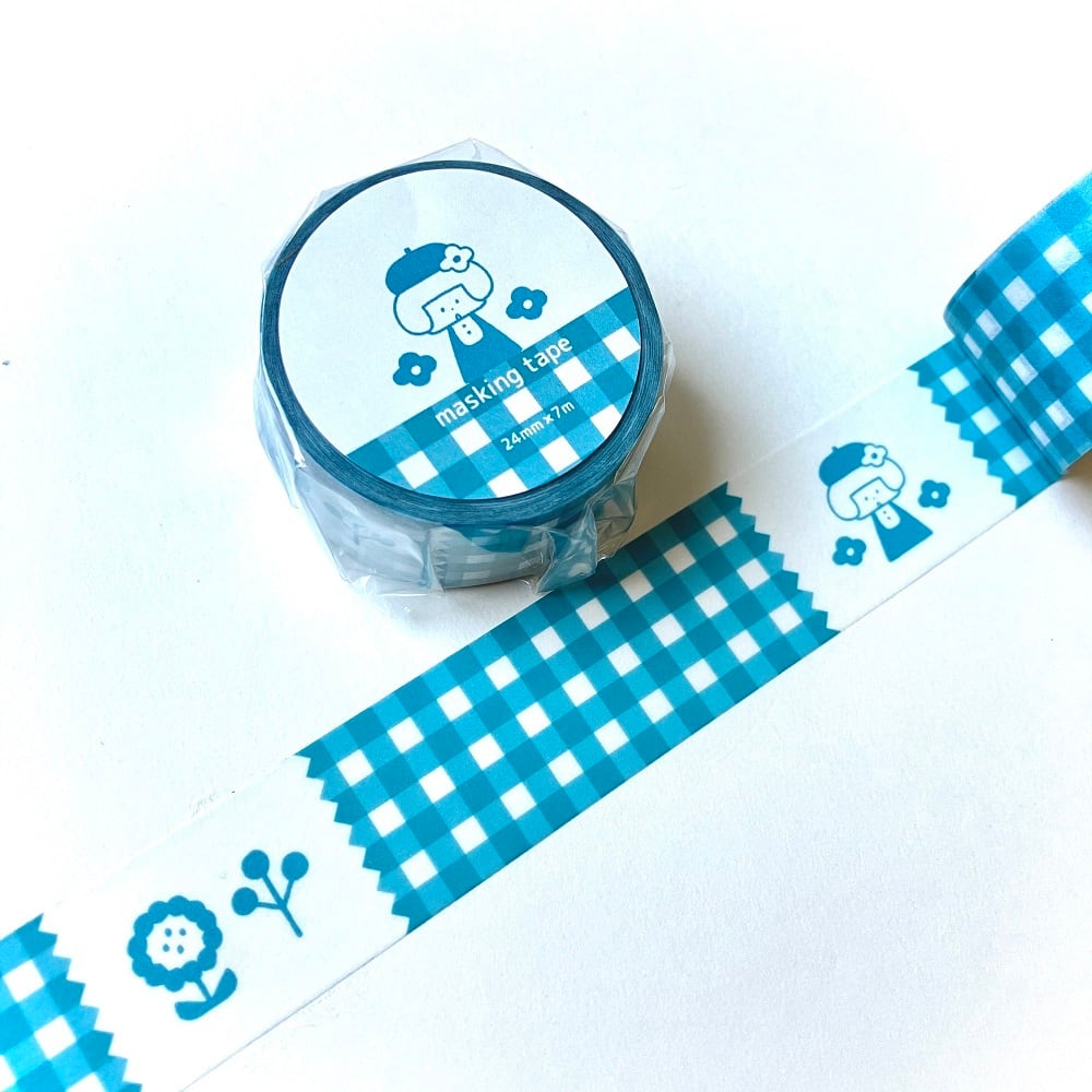 mizutama チェックシリーズ マスキングテープ（24mm） | masking