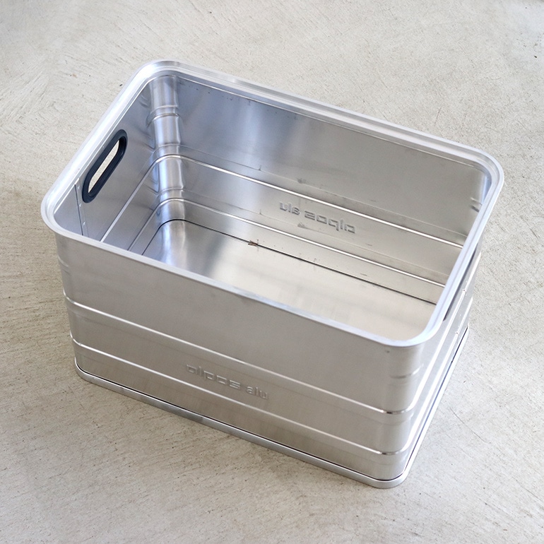 ALPOS アルポス｜ALUMINUM CONTAINER OPEN TOP (Silver) L 67L 通販