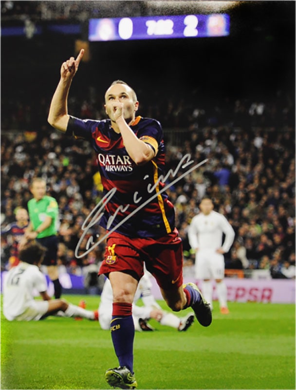 直筆サイングッズ,ICONS,アンドレス・イニエスタ ｜カード