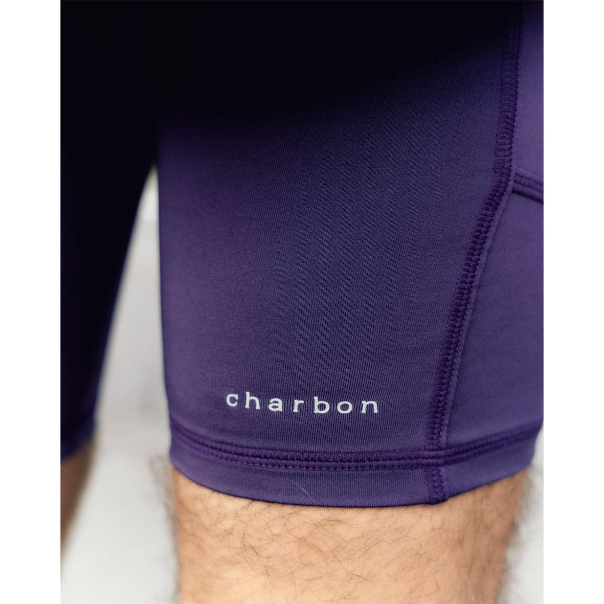 charbon / 10 POCKETS SHORT LEGGINGS(MEN) PURPLE