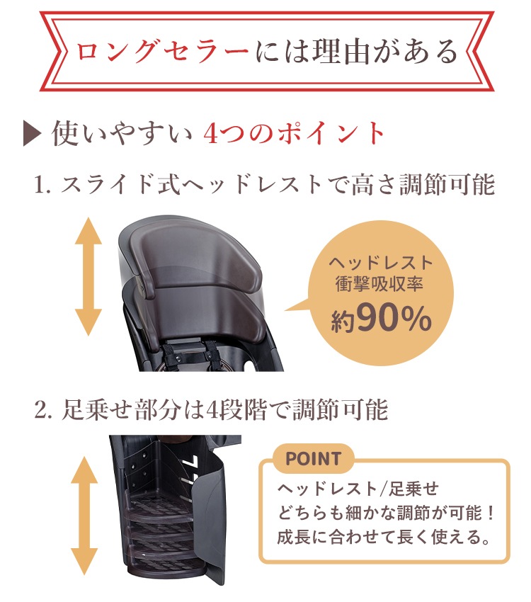 OGK キッズシート RBC-011DX5 自転車用チャイルドシート 後ろ用