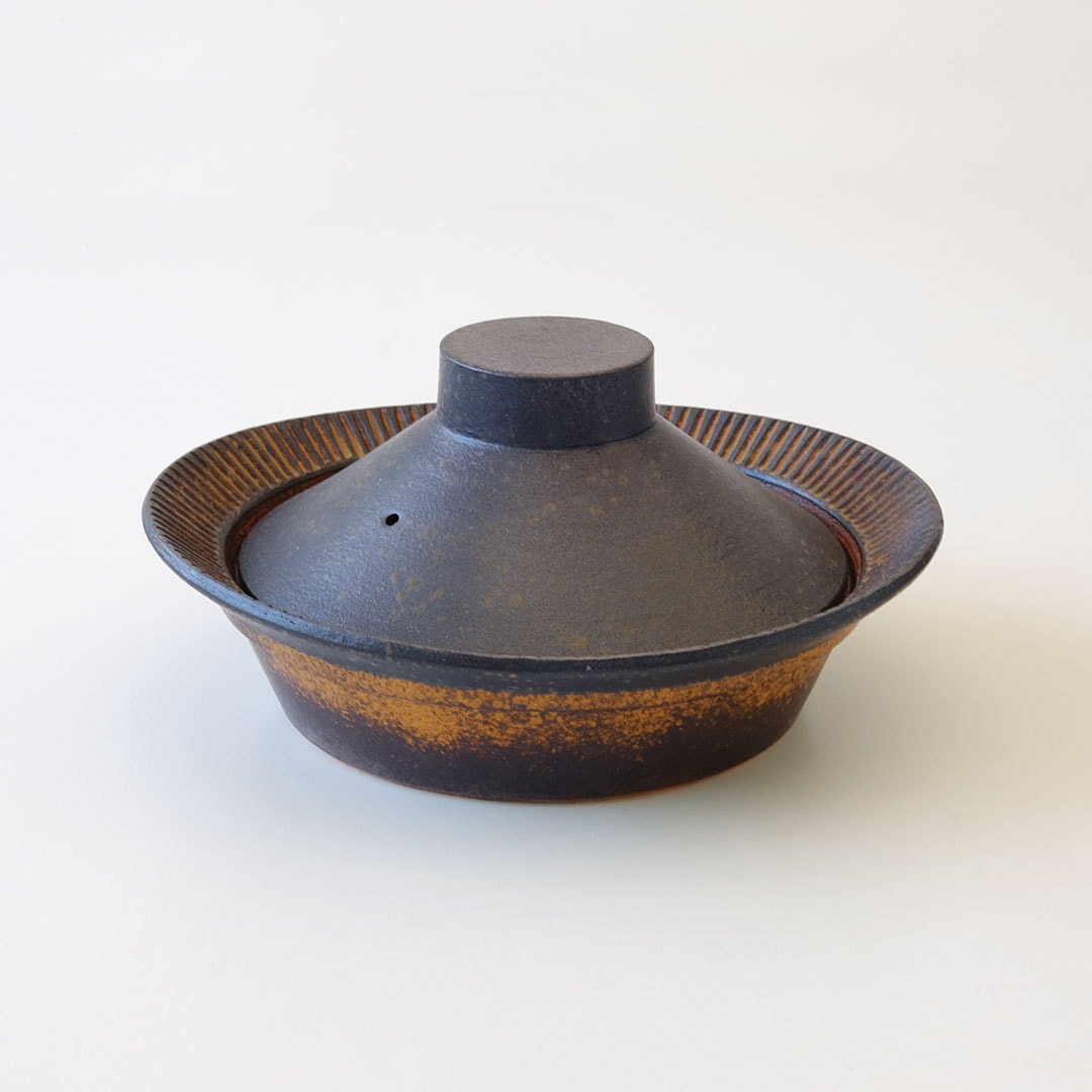 鉄彩/土鍋/浅型S | 醇窯(じゅんよう) | 糸島くらし×ここのき 公式通販