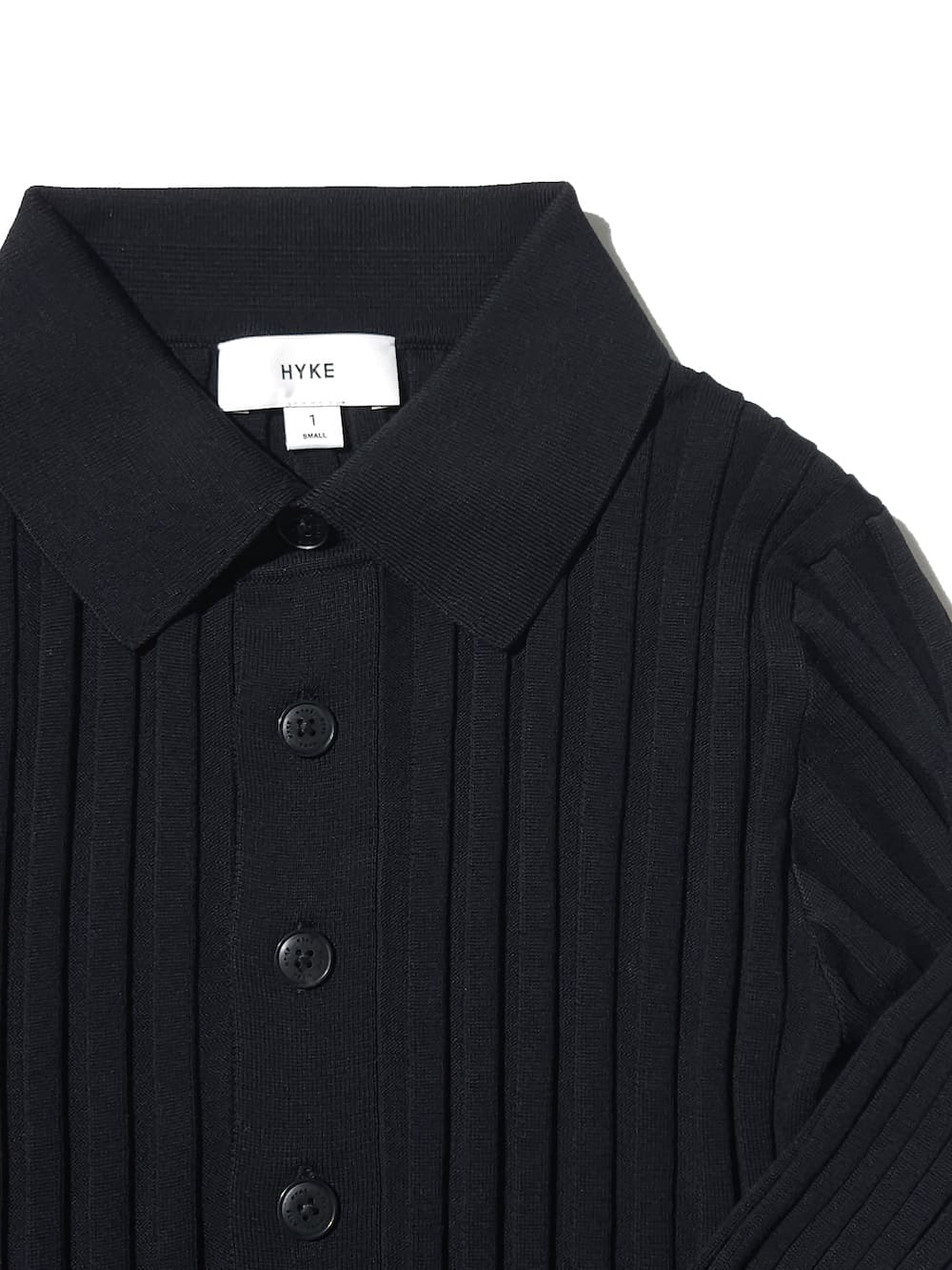 HYKE(ハイク) WIDE RIBBED POLO SWEATER - COLDBECK ONLINE（コール