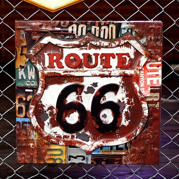 Route66 アートサイン （#20514 ） ルート66 看板 インテリア アメリカ