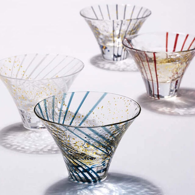 盃 杯 雪見酒 白 80ml 江戸硝子 八千代窯 東洋佐々木ガラス（10785