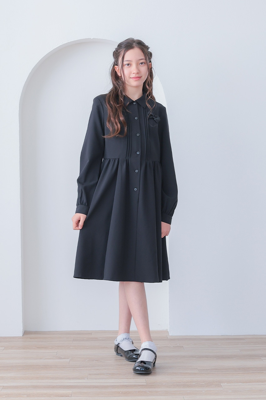 Girls タックリボンフォーマルワンピース 160cm｜結婚式のパーティー