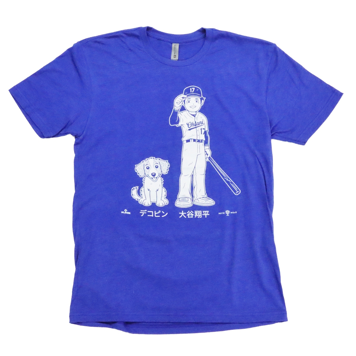 MLB 大谷 翔平 SHOHEI ＆ デコピン Tシャツ / ブルー | ドジャース関連