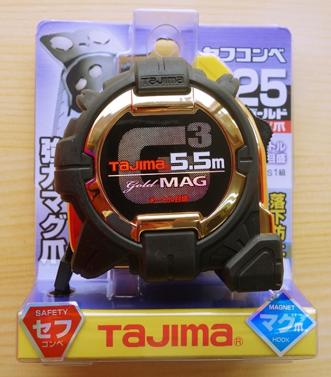 TAJIMA タジマ セフコンベG3ゴールドロック マグ爪25－55メートル目盛