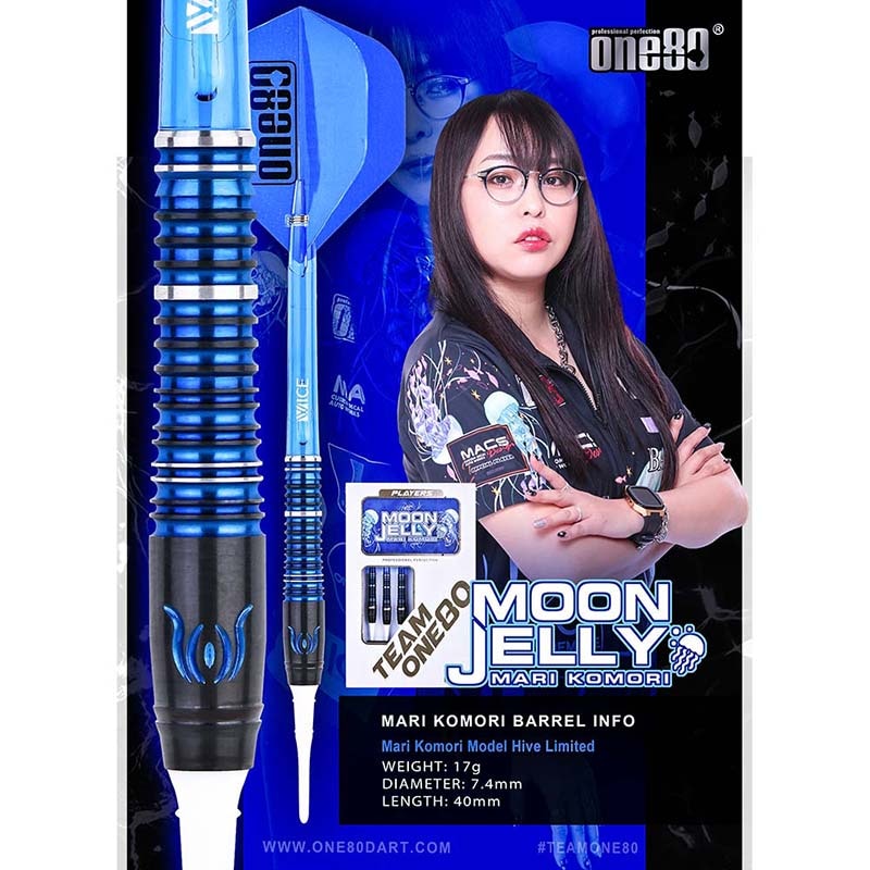 DARTSLIVE TEAM ONE80 & MOON JELLY ダーツセット DARTSLIVE TEAM