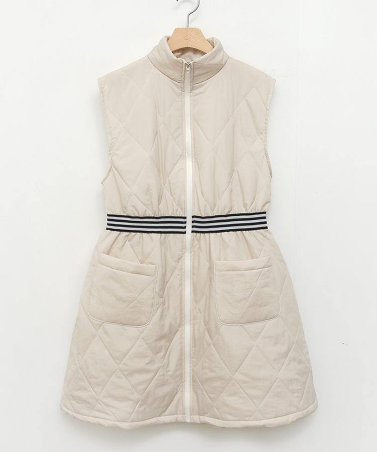 ハイネック キルティング ワンピース 韓国ゴルフウェア | ゴルフ