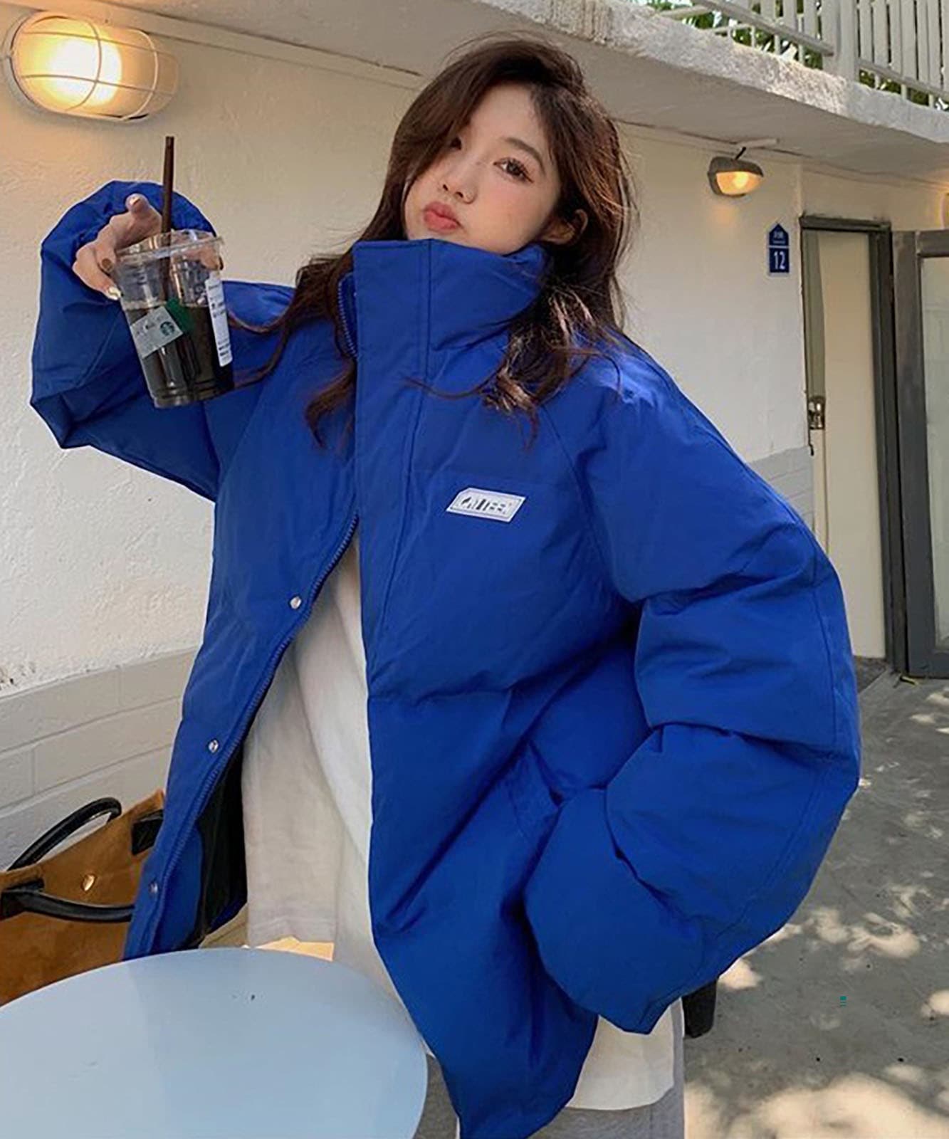 DEVICE select オーバーサイズ ミニロゴ ダウンジャケット メンズ