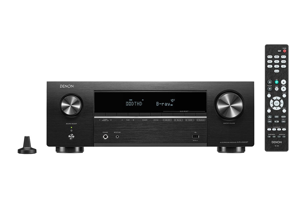 DENON - AVR-X580BT/ブラック（AVRX580BTK）5.2ch AVサラウンド