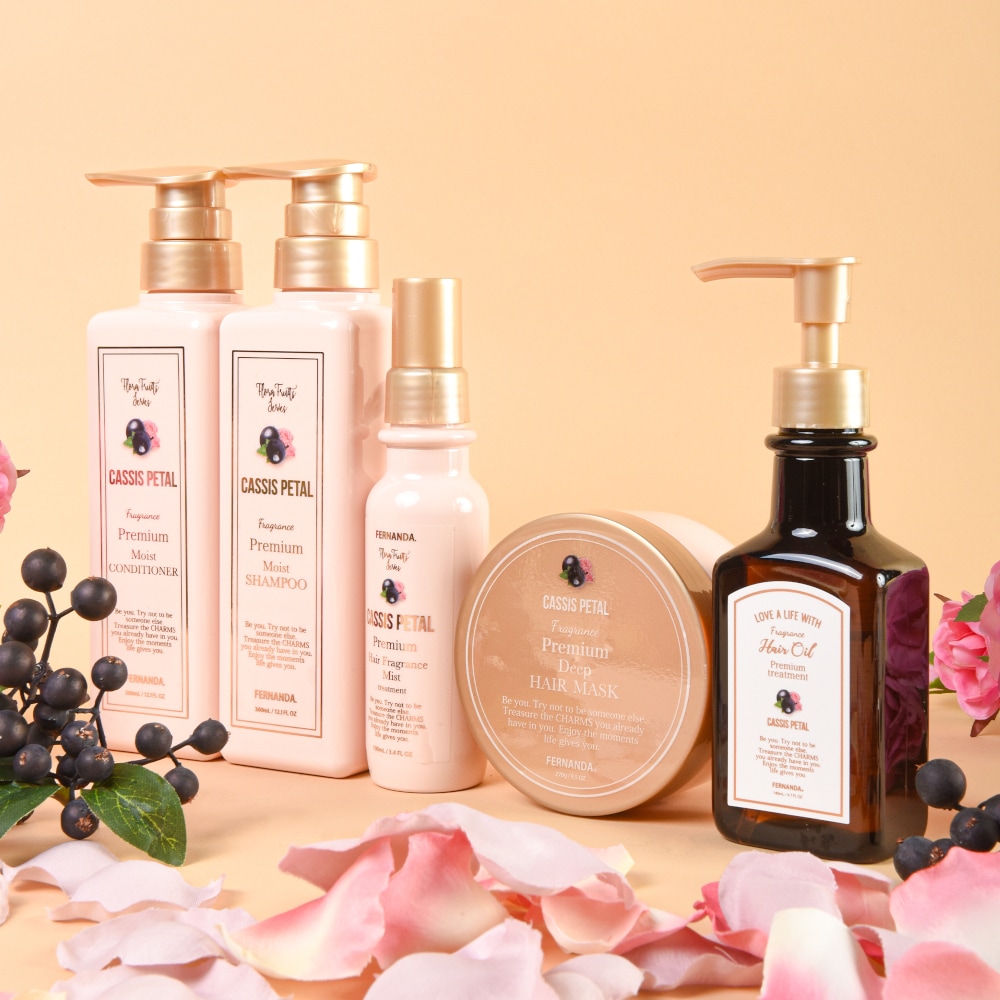 フレグランスプレミアムヘアオイル 140ml（カシスペタル）/Fragrance