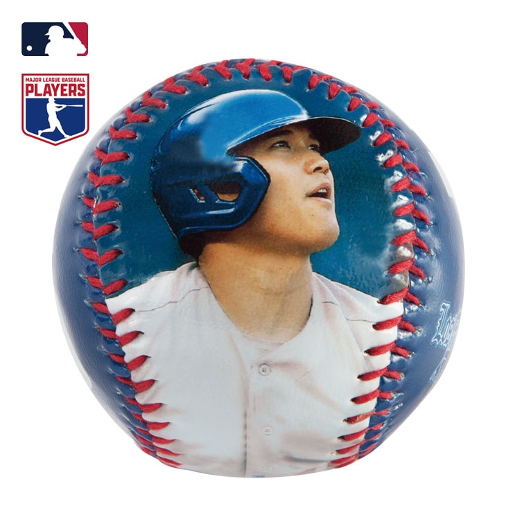 MLB公式ライセンス 大谷翔平ドジャースフォトボール プリントサイン