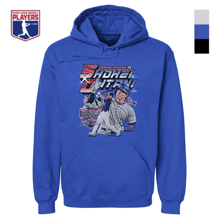 MLBPA公式ライセンス 大谷翔平 グラフィックパーカー 50/50 A柄