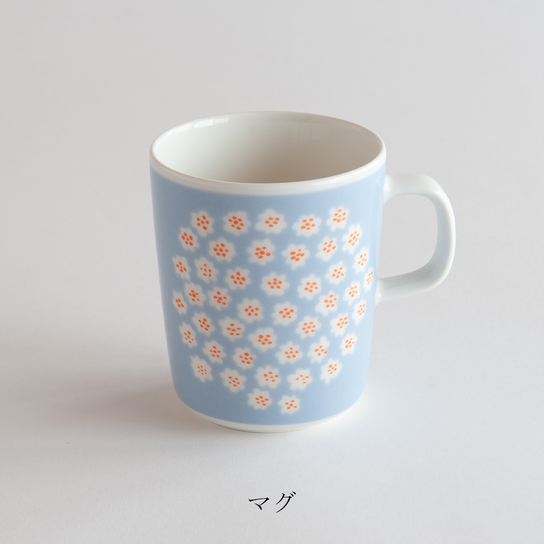 プケッティ ライトブルー×ホワイト（マリメッコ／marimekko） フリー