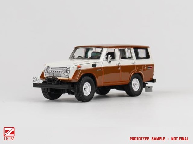 新品 DCM 1/64 ランドクルーザー Land Cruiser FJ55 Brown White