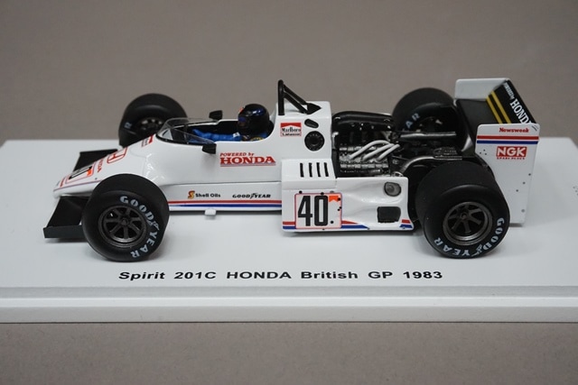 1/43 スパーク ROMU030 ロム特注 スピリット 201C ホンダ イギリスGP