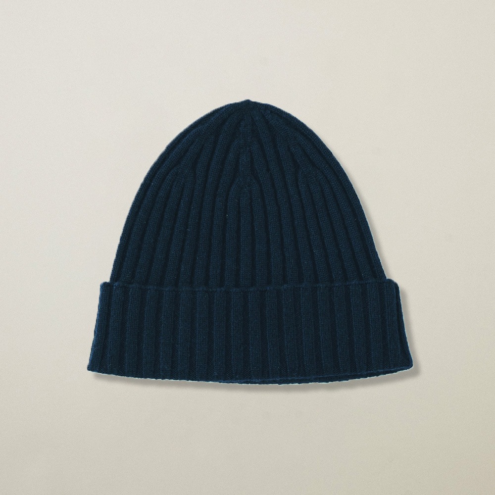 カシミヤ100％ リブニットキャップ | Material,Cashmere | FUKAKINET