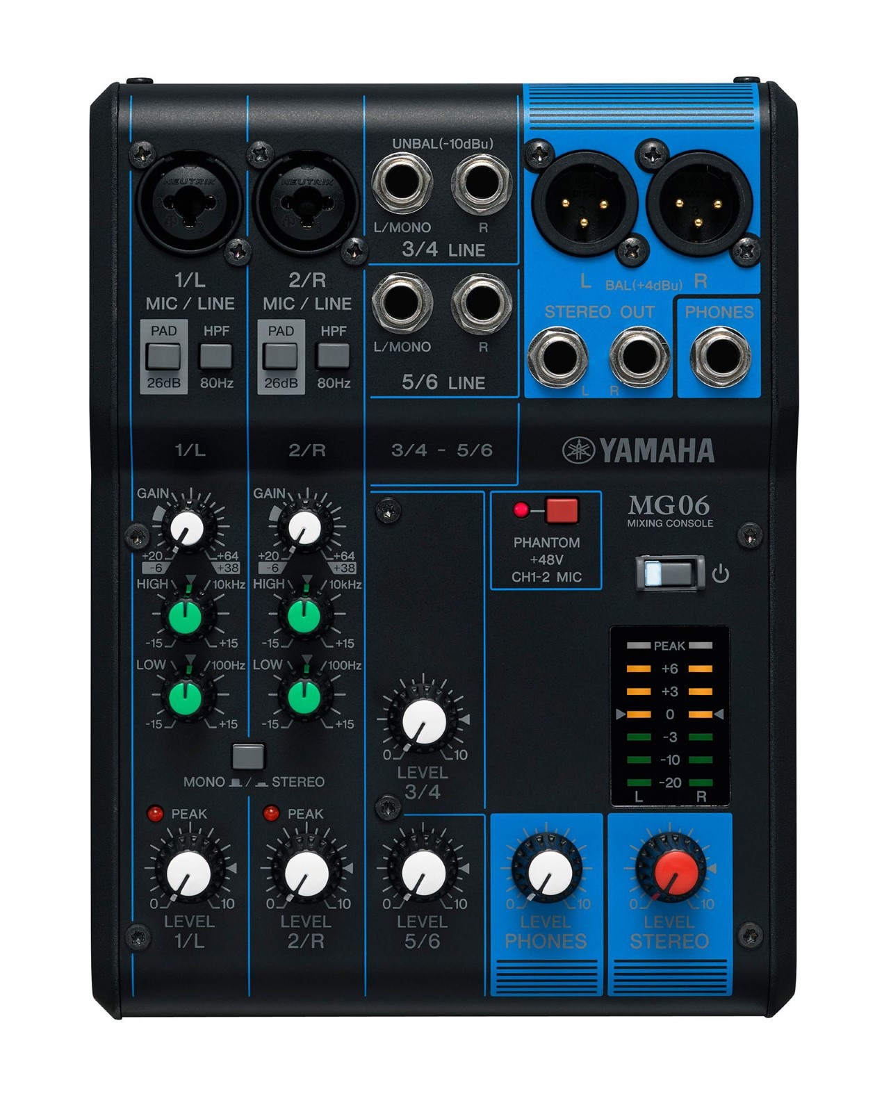 YAMAHA MG06 6ch アナログミキサー Hibino.com (ヒビノ公式ECサイト