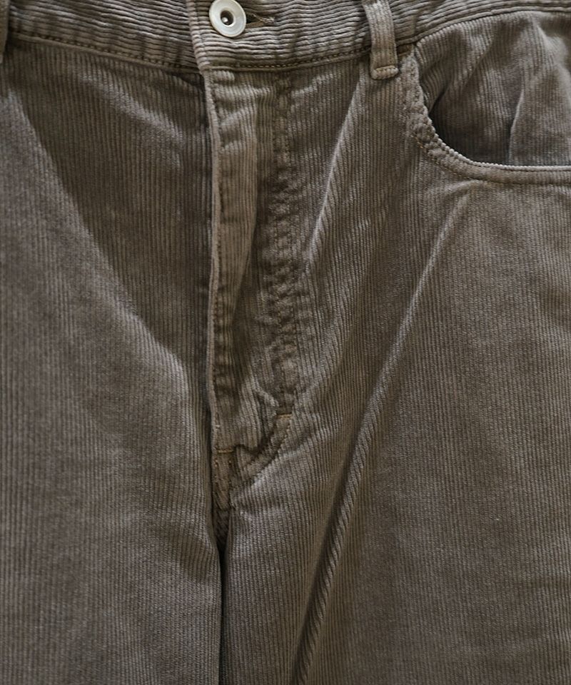 AURALEE＞PIGMENT DYED FINX CORDUROY WIDE 5P PANTS | MAKES ONLINE STORE