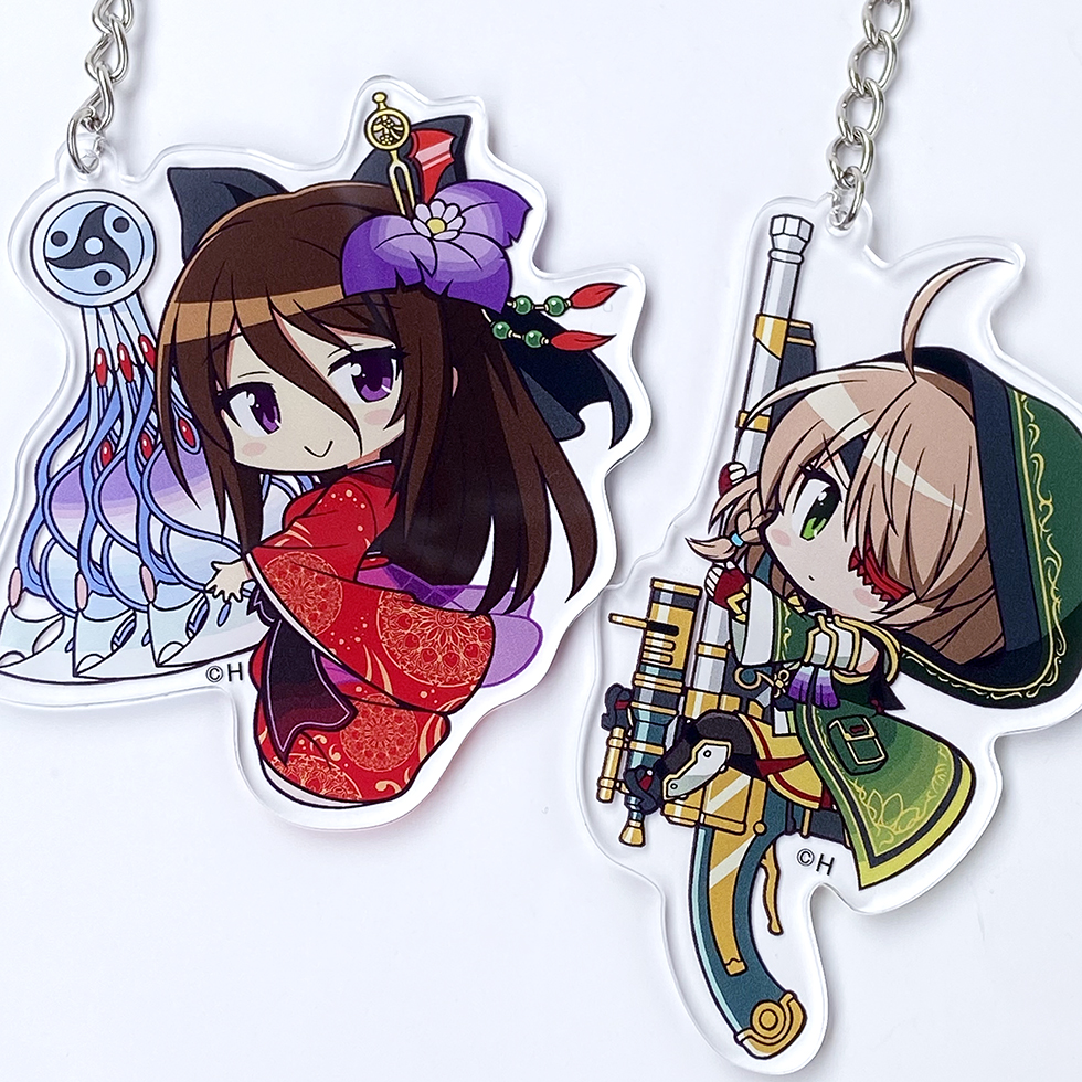 戦国乙女 かぎっ娘キーホルダーアクリルver.【カンスケ】 | キュイン萌ーる