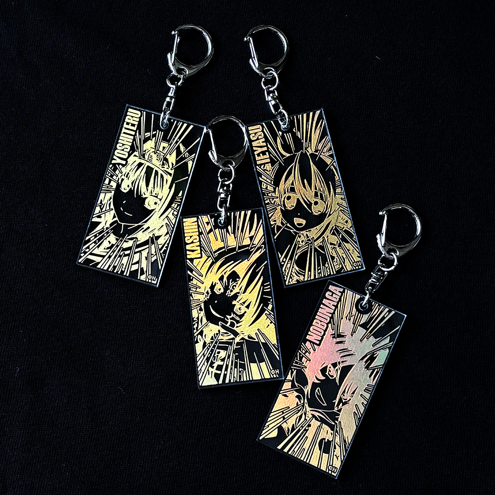 戦国乙女 イルミ風箔押しキーホルダー【カンスケ】 | キュイン萌ーる