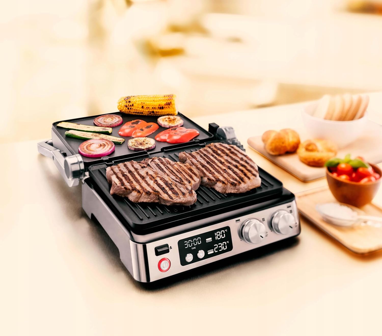 BRAUN MultiGrill 7 Contact grill CG 7040 Black/Stainless Steel