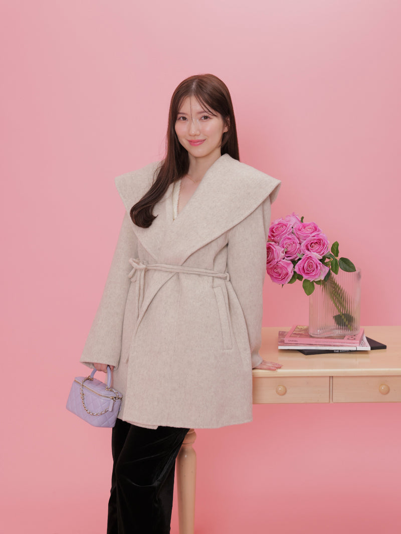 再販】Big Collar Coat – MAISON MARBLE