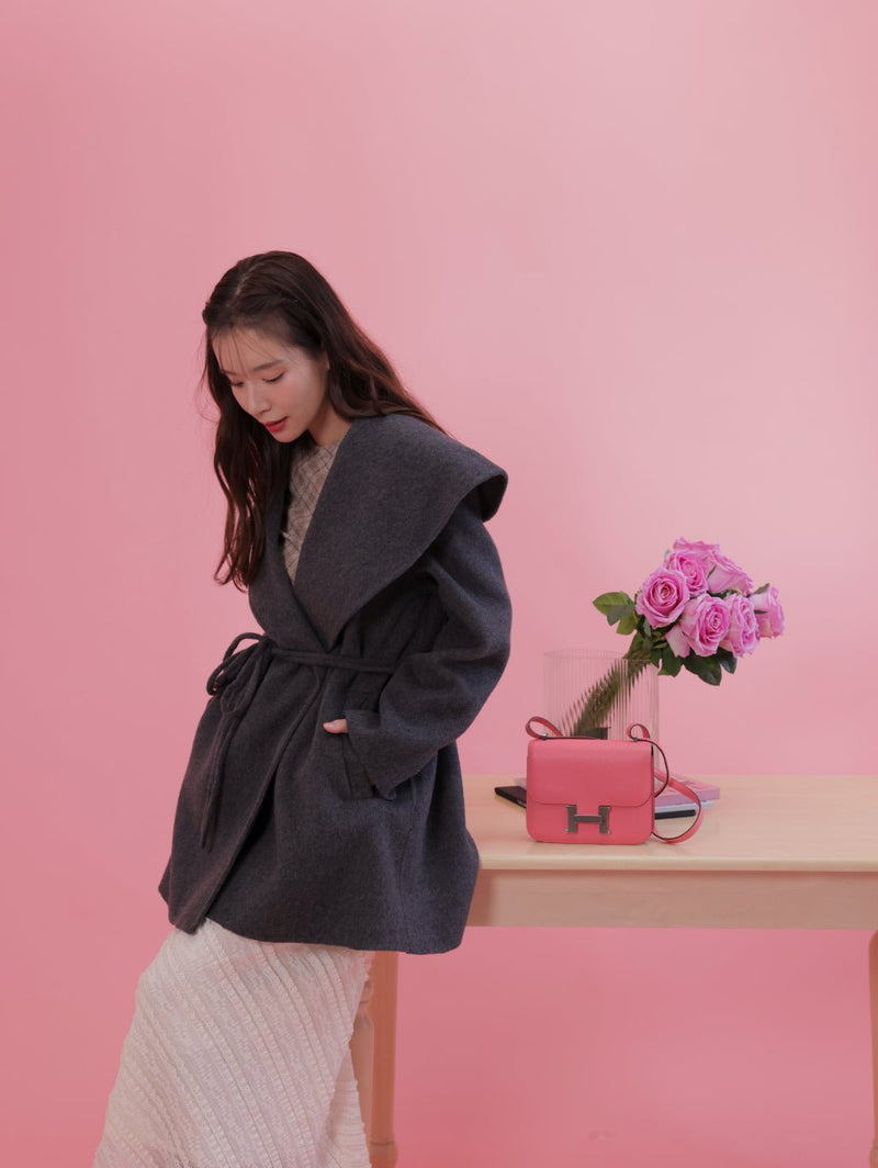 再販】Big Collar Coat – MAISON MARBLE