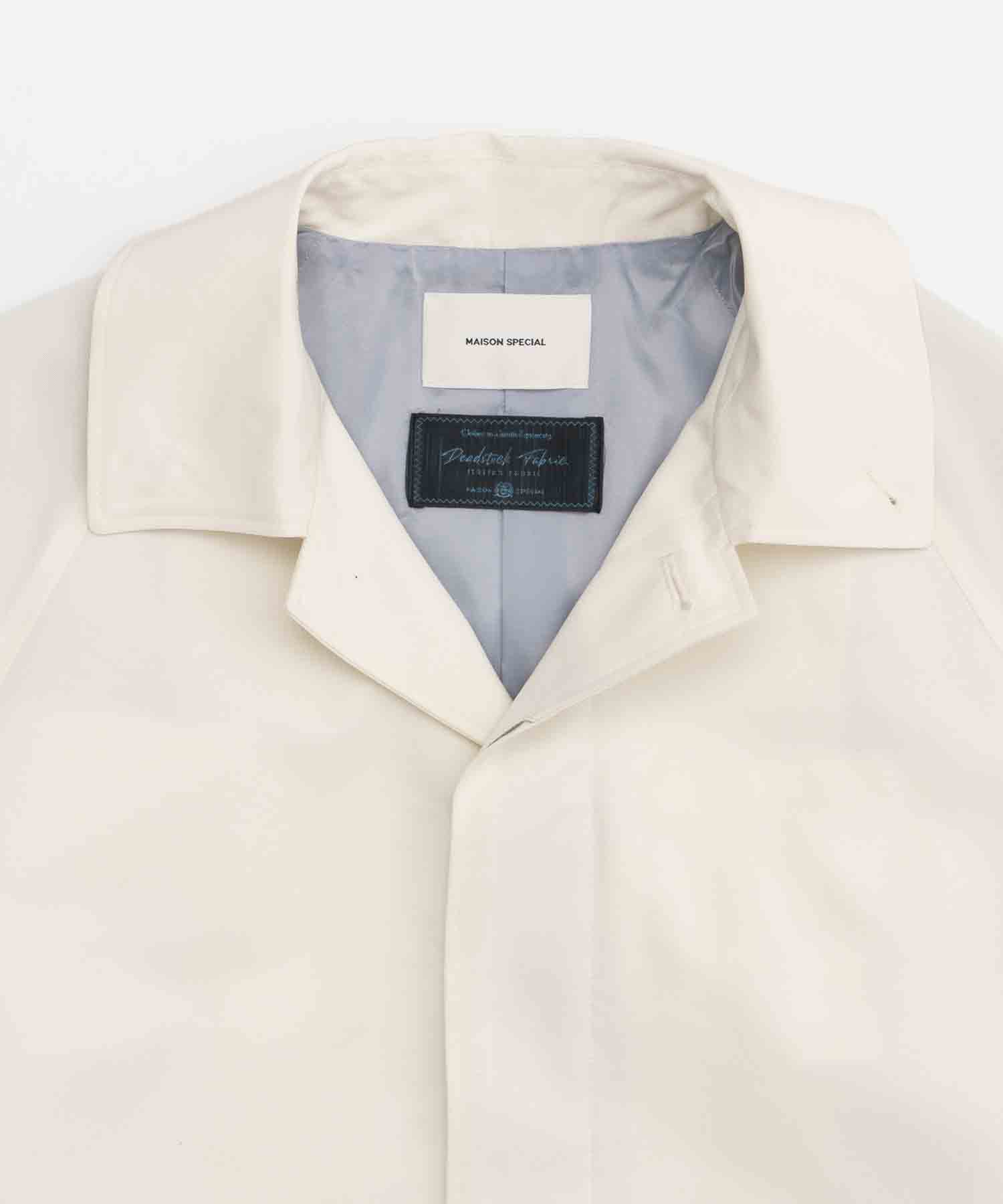 Italian Dead Stock Fabric】Dress-Over Balmacaan Coat